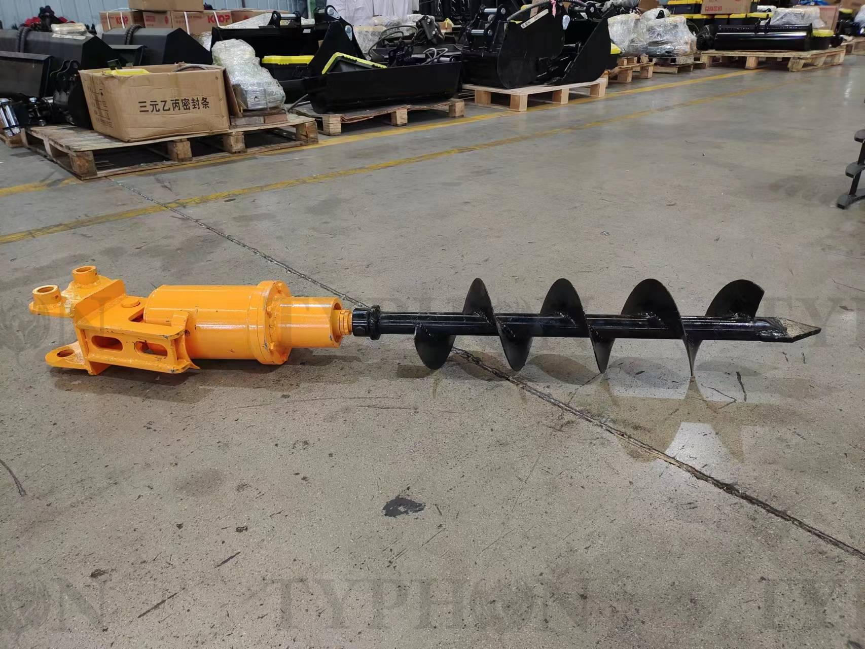 2.5 ton Excavator Attachment Hydraulic Earth Auger Post Hole Digger 8inch Dia - Image 4