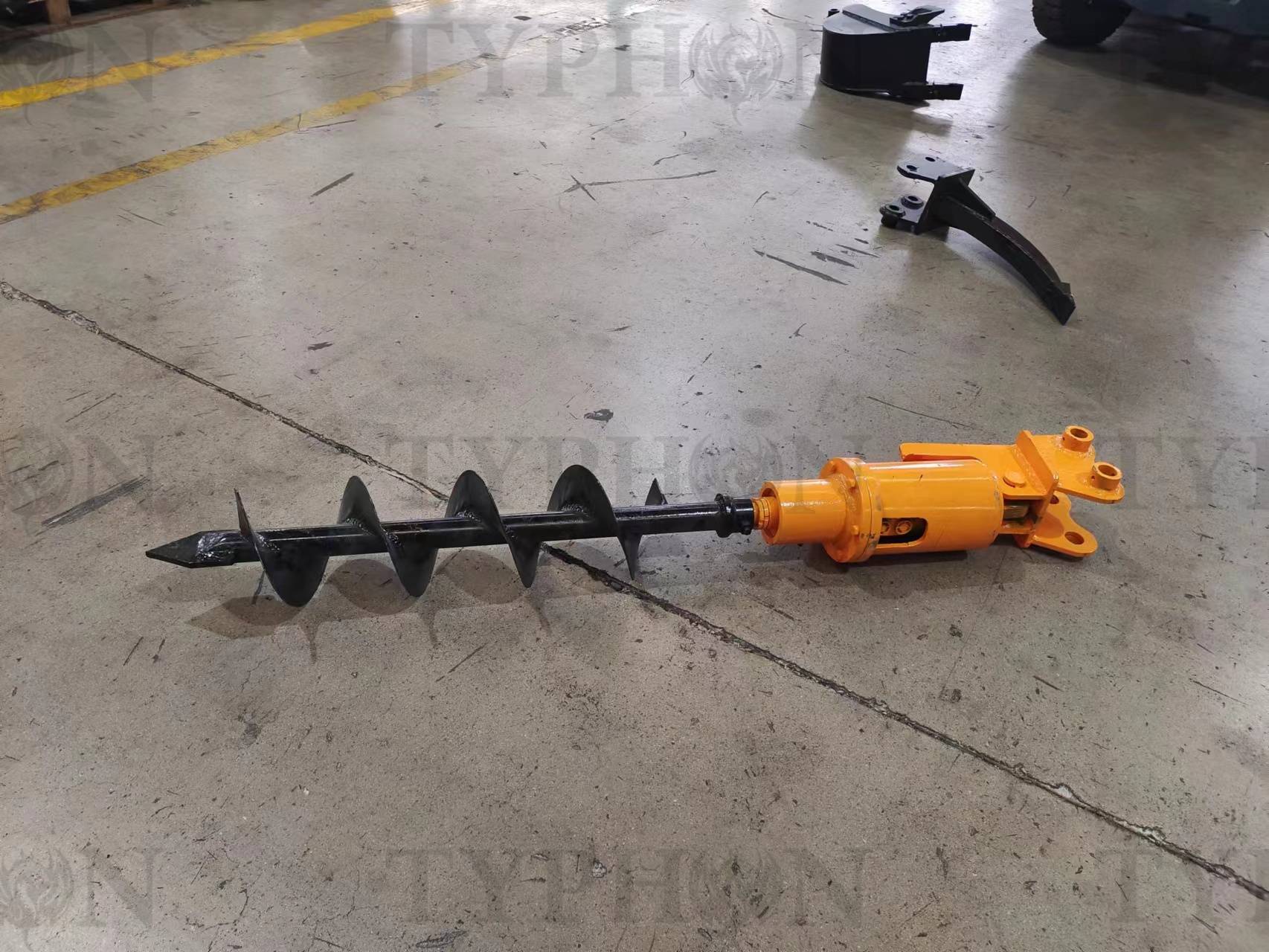 2.5 ton Excavator Attachment Hydraulic Earth Auger Post Hole Digger 8inch Dia - Image 5