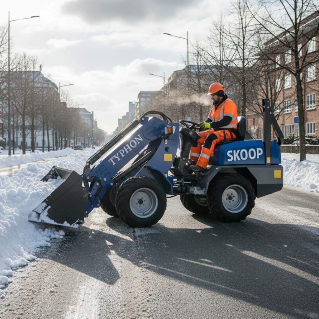 New TYPHON Wheel Loader with Kubota D1105 engine 24 hp 1 ton Load USA - Image 5