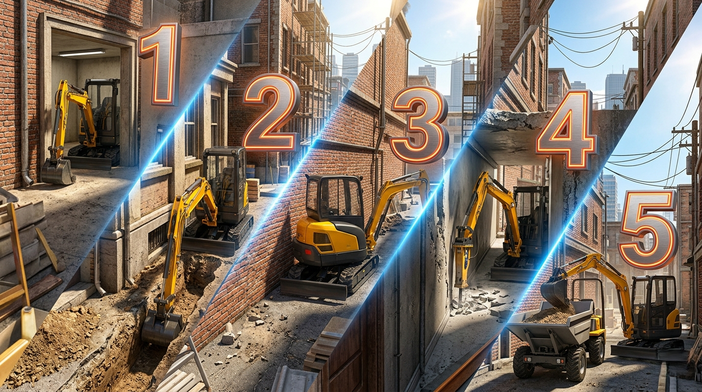 5 Benefits of Using Mini Excavators
