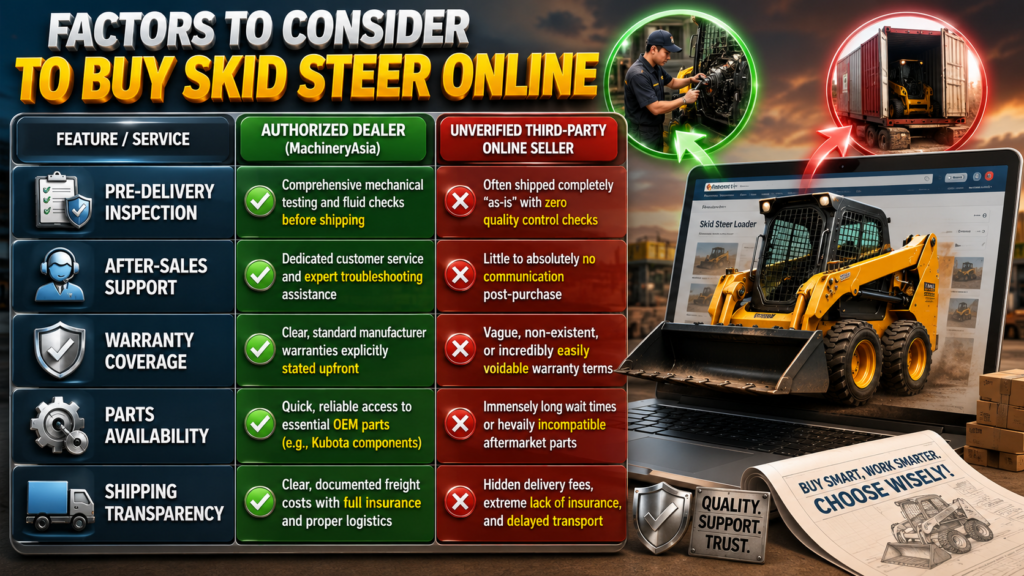Buy Skid Steer Online Table